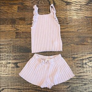 H&M Pink Ribbed Set